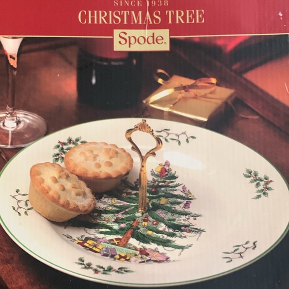 Spode “Christmas Tree” ceramic single handled server with box. 10 1/2”. - Picture 2 of 10